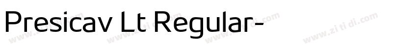 Presicav Lt Regular字体转换